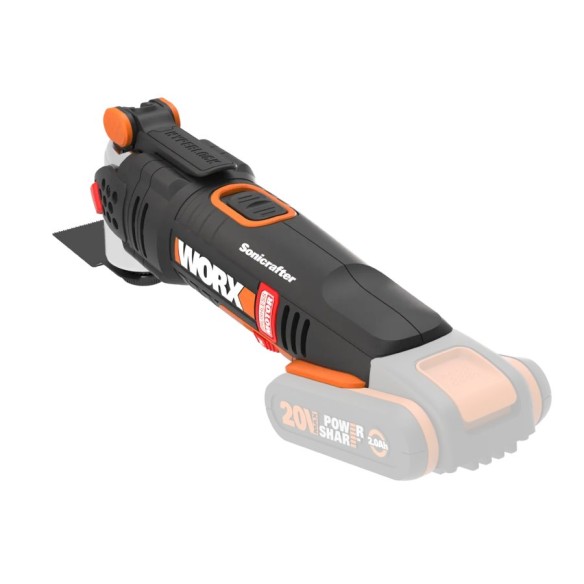 Multiherramienta Brushless Sonicrafter 20V Worx | PowerShare | WX693.9 - Sans batterie, ni chargeur | Moteur sans balais, vitess
