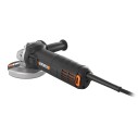 Meuleuse 125mm 800W | Worx | WX713 | Balais auto-déconnectants, grilles amovibles, verrouillage de broche