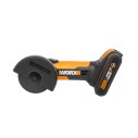 Meuleuse angulaire compacte sans-fil Worx WX801 - 76mm - PowerShare 20V - Inclut 1 batterie 2Ah, chargeur, protection ajustable