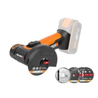 Meuleuse angulaire compacte sans-fil Worx WX801 - 76mm - PowerShare 20V - Sans Batterie, Chargeur ni Coffret