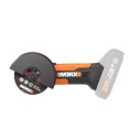 Meuleuse angulaire compacte sans-fil Worx WX801 - 76mm - PowerShare 20V - Sans Batterie, Chargeur ni Coffret