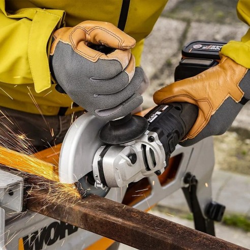 Meuleuse Brushless 125mm 20V Max. Worx | PowerShare | WX812.9 | Ne comprend pas batterie ni chargeur | Moteur sans balais