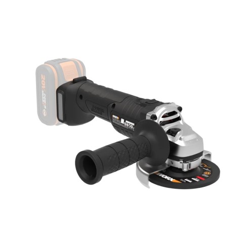 Meuleuse angulaire sans-fil Brushless 115mm 20V Worx | PowerShare | WX813.9 | Ne comprend pas la batterie ni le chargeur | Moteu