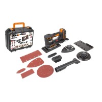 Ponceuse orbitale sans-fil Worx Sandeck 5 en 1 WX820 - 20V - Inclut 1 Batterie 2Ah, Chargeur et Coffret 2