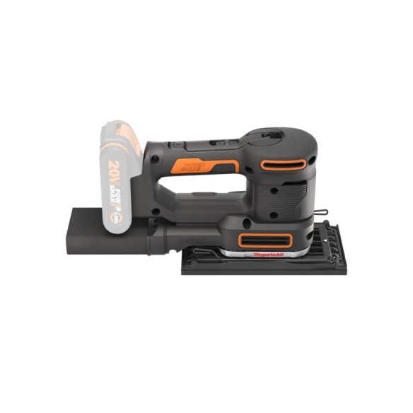 Ponceuse orbitale sans fil Worx Sandeck 5 en 1 WX820 - 20V - Sans batteries, chargeur ni Coffret