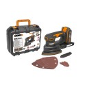 Ponceuse orbitale sans-fil Worx WX822.9 - 20V - Inclut 1 batterie 2Ah, chargeur et Coffret