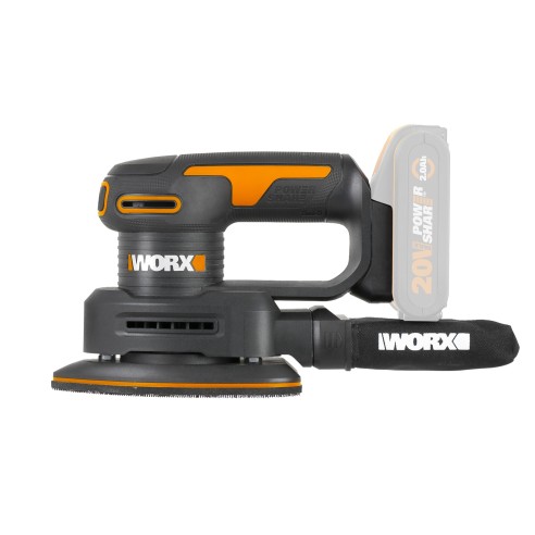 Ponceuse orbitale sans fil Worx WX822.9 - 20V - Sans batterie, chargeur ni Coffret