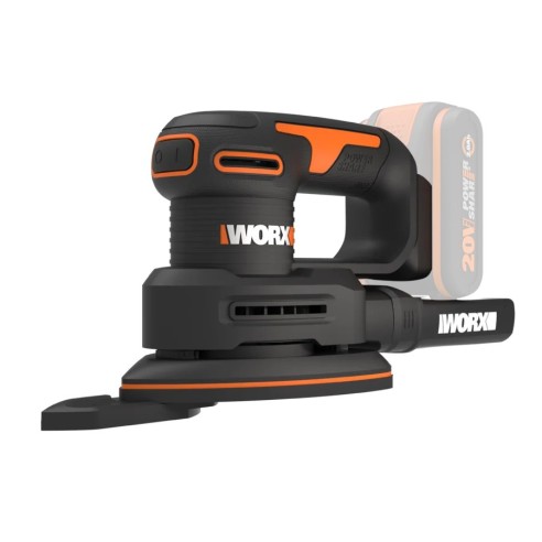 Ponceuse orbitale sans fil Worx WX822.9 - 20V - Sans batterie, chargeur ni Coffret