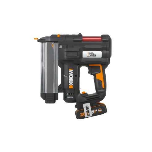 WORX, Cloueur Agrafeuse 20 V 2,0 Ah (1 bat), Multicolore, wx 840