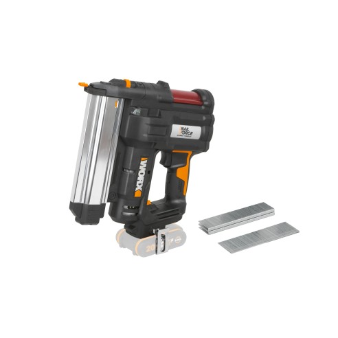 WORX, Agrafeuse Cloueuse 20 V (S/sans batterie), Multicolore, wx 840,9