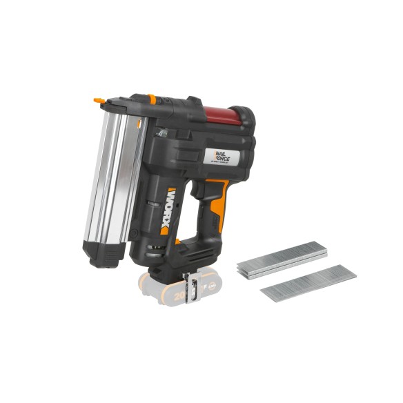 WORX, Agrafeuse Cloueuse 20 V (S/sans batterie), Multicolore, wx 840,9