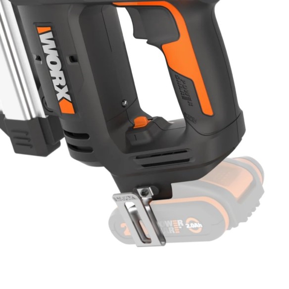 WORX, Agrafeuse Cloueuse 20 V (S/sans batterie), Multicolore, wx 840,9