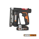 Grappeuse Cloueuse à Batteries Worx WX843 - 20V - Inclut 1 Batterie 2Ah, Chargeur et Coffret