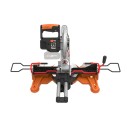 Ingletageuse 20V Worx | PowerShare | WX845.9 - Sans batterie, ni chargeur | Démarrage progressif, système de pinces, guide de co