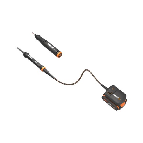 Kit MakerX Outil rotatif + fer à souder 20V Worx | PowerShare | WX988 - 1 batterie de 2Ah avec indicateur, 1 chargeur