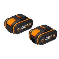 Jeu de 2 Batteries Worx 20V 4Ah PowerShare - WA3553.2