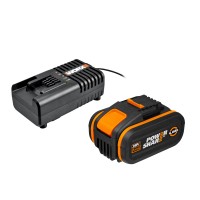 Worx WA3604 - 20V POWERSHARE : Coffret (4Ah) + Chargeur 1h 2