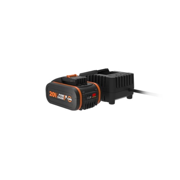 Worx WA3604 - 20V POWERSHARE : Coffret (4Ah) + Chargeur 1h