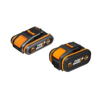 Jeu de 2 Batteries Worx 20V PowerShare (1x 2Ah + 1x 4Ah) - WA3605