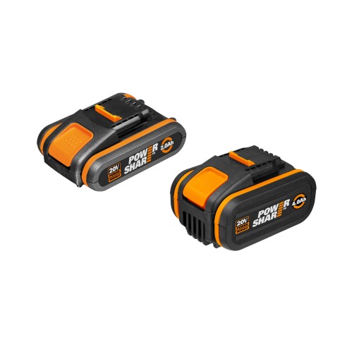 Jeu de 2 Batteries Worx 20V PowerShare (1x 2Ah + 1x 4Ah) - WA3605