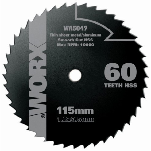 Worx WA5047 - Disque multiusages Ø115mm 60T WX427