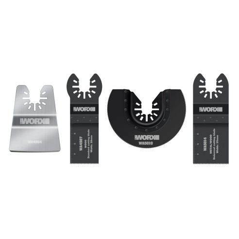 Worx WA5092 - Coffret d'outils oscillants de 4 pièces multi-usages