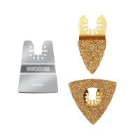 Worx WA5098 - Coffret d'outils oscillants de 3 pièces rénovation et carrelage