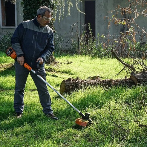 Coupe-bordures 40V (2x20V) Worx | PowerShare | WG183E.9 | Ne comprend pas de batterie ni de chargeur | Poignée réglable | Tête à