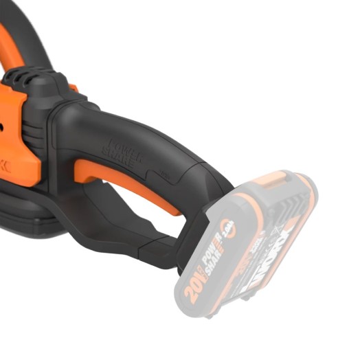 Taille-haies 20V Max. Worx | PowerShare | WG261E.9 | Ne comprend pas la batterie ni le chargeur | 46 cm de peigne | Poignée ajus