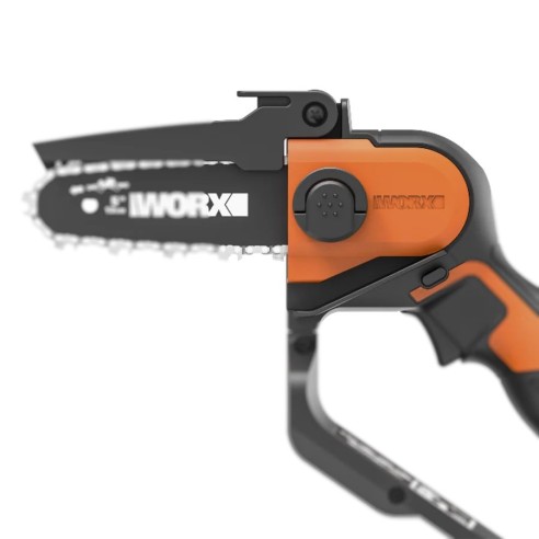 WORX WG324E Mini tronçonneuse pour élagage 20 V Max. Worx, PowerShare, Inclut 1 batterie 2 Ah et chargeur, Tronçonneuse à élague