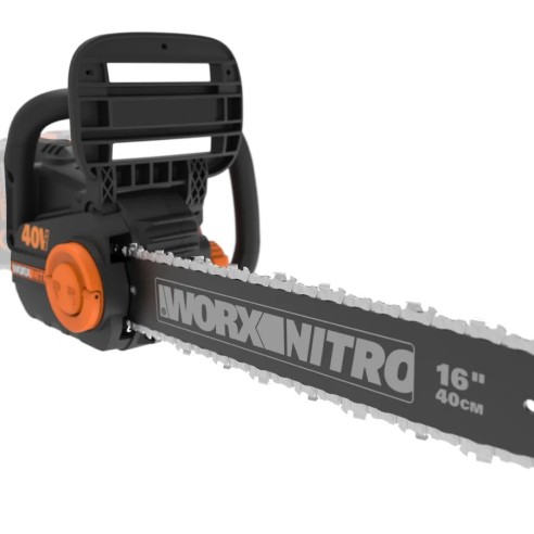Tronçonneuse NITRO 40V (2x20V) Worx | PowerShare | WG385E.9 | Ne comprend pas de batterie ni de chargeur | Moteur sans balais | 