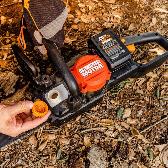 Tronçonneuse NITRO 40V (2x20V) Worx | PowerShare | WG385E.9 | Ne comprend pas de batterie ni de chargeur | Moteur sans balais | 