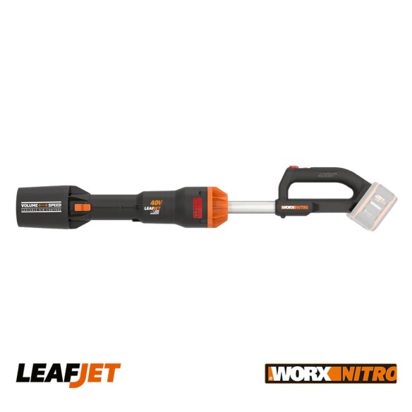 WORX Leafjet WG585E.9 - Souffleur de feuilles (40 V, moteur sans balais, contrôle de l'air variable, moins de consommation de ba