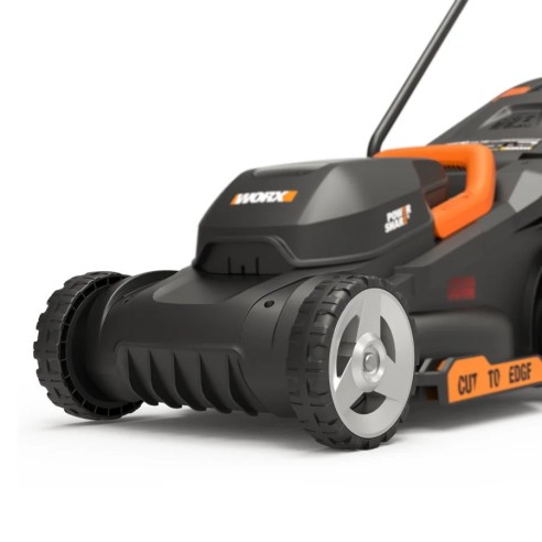 WORX WG730E | Tondeuse à gazon à batterie 20VMáx. 4Ah | Stockage facile et grande autonomie | PowerShare | moteur sans balais | 