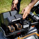 WORX NITRO - Tondeuse à gazon sans fil (80 V-4,20 V, 4 Ah, WG761E - 51 cm - jusqu'à 1000 m² avec une charge (livré avec 4 batter