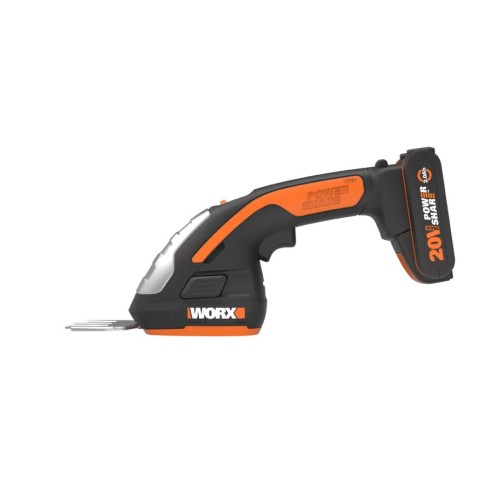 Cisaille à main 20V Max. Worx | PowerShare | WG801E.5 | Inclut 1 batterie 2Ah et chargeur | Outils multi fonctions, sécateur, A