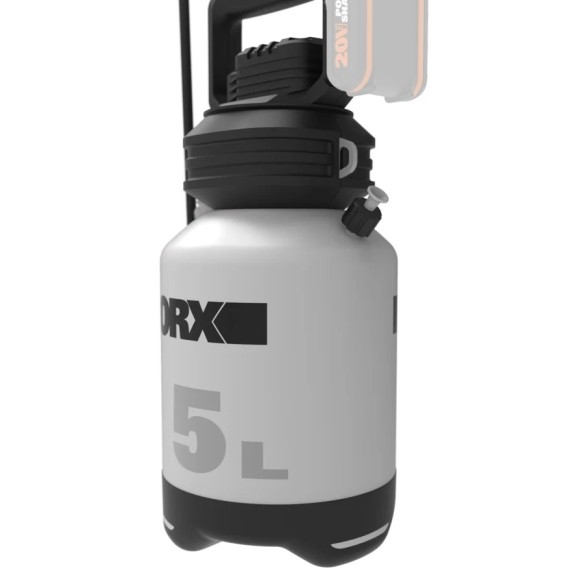 Pulvérisateur de pression 20V Max. WORX | WG829E.9 | sans batterie ni chargeur | Débit 25 Litres/heure | Buse de pulvérisation