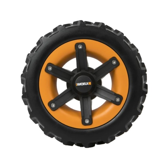 WORX Roues Landroid WA0953 Tout-Terrain – pour sols mous et gazon humide – adapté pour des pentes allant jusqu'à 22 ° ou 40 % – 