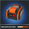 WORX - Coffret de 2 batteries Pro de Haute Capacité - 20V- 4Ah - WA3014.2 (avec indicateur de Niveau de Charge, Compatible avec 