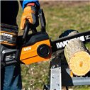WORX Tronçonneuse 40 V Max, PowerShare, Ne comprend pas de batterie ni de chargeur, Lubrification automatique de chaîne, Changem