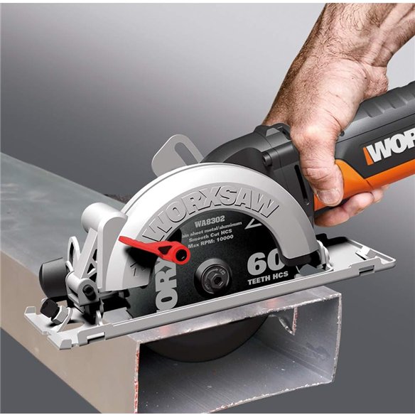 Scie circulaire WorxSaw XL 500W Worx | WX439 | Disque de 1200mm | Système d'aspiration intégré | Réglage rapide de la profondeur