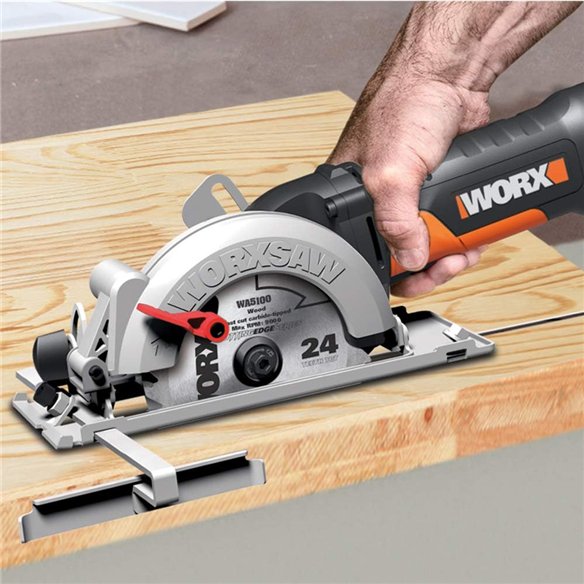Scie circulaire WorxSaw XL 500W Worx | WX439 | Disque de 1200mm | Système d'aspiration intégré | Réglage rapide de la profondeur