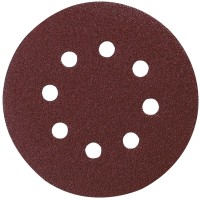 Disque abrasif 125 mm avec Velcro - 10 unités