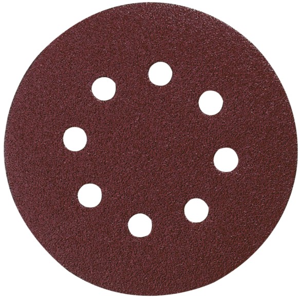Disque abrasif 125 mm avec Velcro - 10 unités