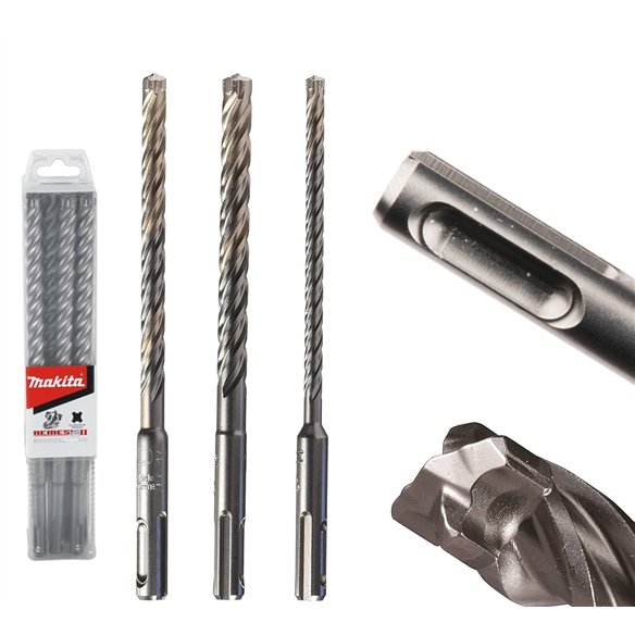 Foret SDS-PLUS Makita Nemesis II 4 pointes - 10 unités