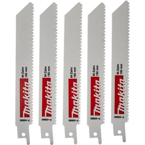 Makita P-45680 – Set de 5 lames scies sabre pour des coupes rapides dans le bois et le métal
