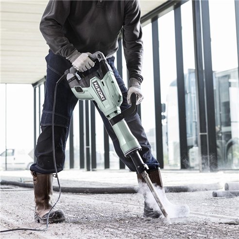 Marteau démolisseur Hikoki H65SB3 - 1340W - Compatible avec pointes HEX30 - Poignée anti-vibration - Coffret inclus