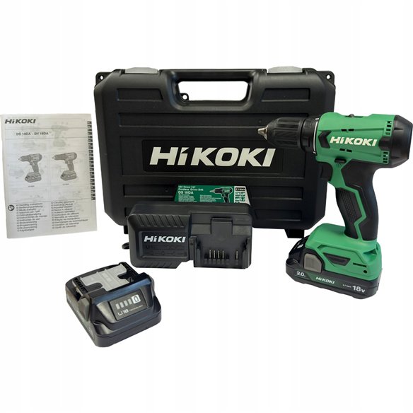 Perceuse Visseuse sans-fil Hikoki DS18DAWCZ - 18V - 2 batteries 2.0Ah - Lumière LED et mandrin 13 mm