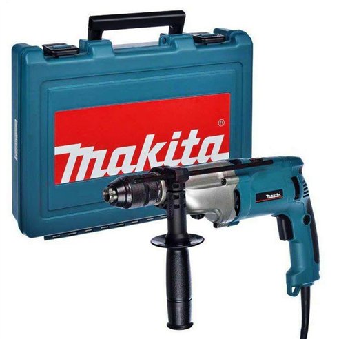 Perceuse à percussion Makita HP2071 - 1010 W, 20 mm, 2 vitesses mécaniques, coffret inclus
