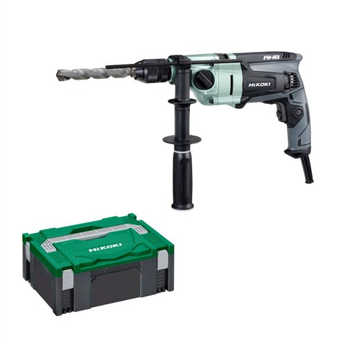 Perceuse à percussion Hikoki DV22VW4 - 1120W - 2 vitesses - Mandrin 13 mm - Inclut coffret